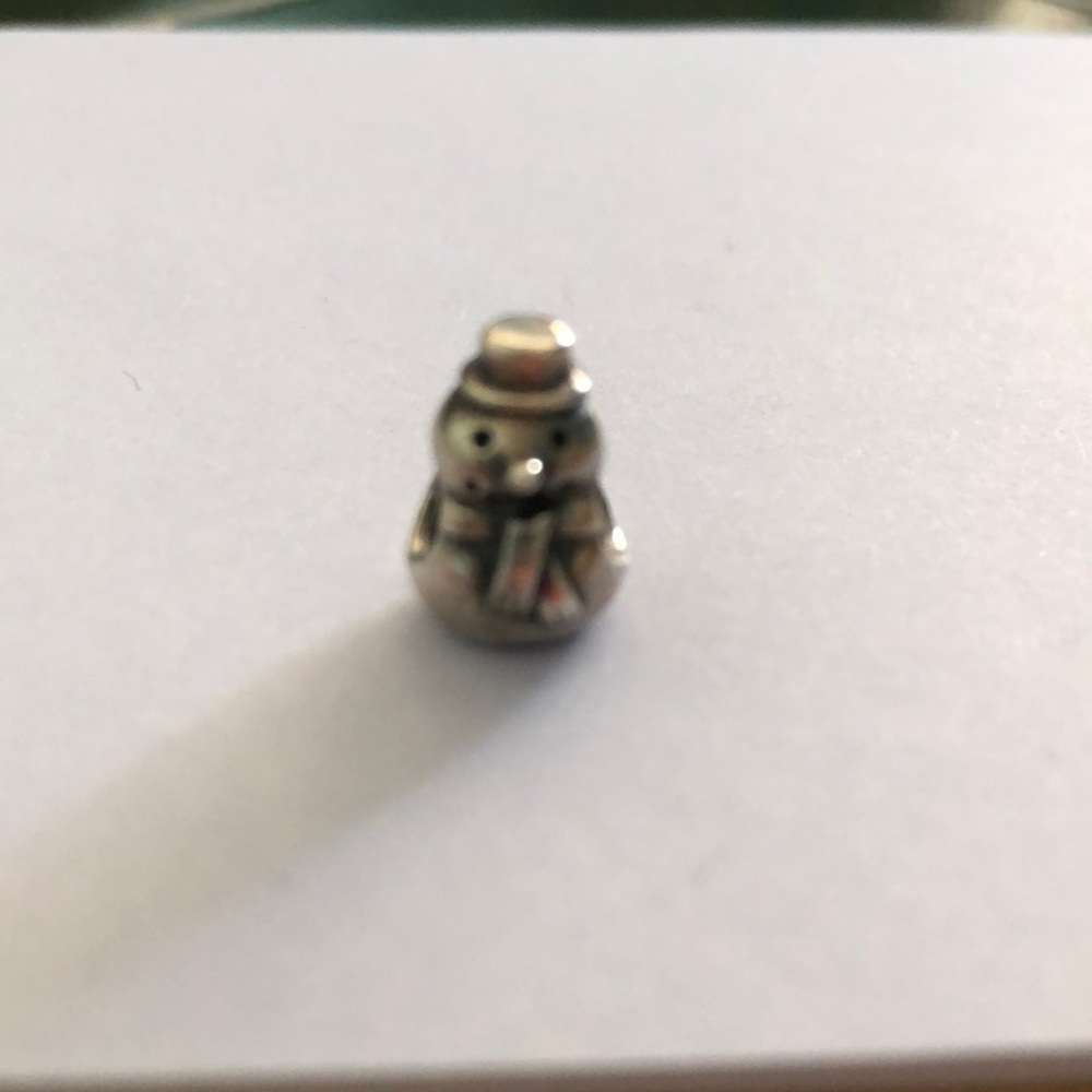 Snowman pandora charm